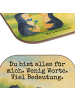 Mr. & Mrs. Panda Glasuntersetzer Pinguin Pärchen Design mit Spruch in Weiß