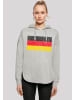 F4NT4STIC Oversized Hoodie Germany Deutschland Flagge distressed in grau
