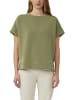 s.Oliver Kurzarm-Sweatshirt in khaki