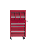 HOMCOM Werkzeugwagen-61,5L x 33B x 113H cm-Rot