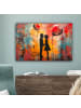 OnlyWow Leinwand Bilder Silhouette Liebe