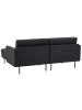 Beliani 2-Sitzer Sofa BREDA in Schwarz - (W) 192 x (H) 85 x (L) 155 cm linksseitig