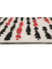 Wecon Home Teppich "London Red" in Creme Beige/Rot/Schwarz