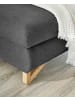Furn.Design Ecksofa grau Struktur-Stoff, Sofa mit Bettfunktion und Stauraum 284 cm