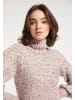 myMo Damen Strickpullover in Grau Pink