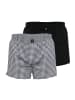 Bugatti Web-Boxershorts 2er Pack in Schwarz