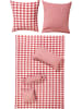 Erwin Müller Seersucker Wendebettwäsche in rot-weiß