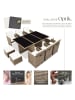 tectake Aluminium Rattan Gartenlounge für 6 bis 10 Personen, Inkl. Schutzhülle