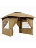 Outsunny Pavillon in Beige 335L x 335B x 285H cm