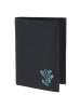 oxmox New Cryptan Geldbörse RFID Schutz 10 cm schwarz-frog 2.0 cyan