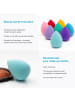 Intirilife 5er Set Make Up Schwamm Kosmetik Schmink Schwämmchen Sponge in Hell Blau