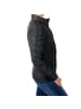 Le Temps des Cerises Daunenjacke mit durchgehendem Python-Muster Schwarz
