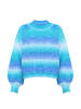 myMo Damen Pullover in BLAU MEHRFARBIG