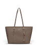 Lazarotti Bologna Leather Shopper Tasche Leder 35 cm in taupe