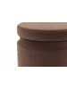 Kayoom 2tlg. Set Hocker Rozelle in Braun / Orange