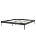 Beliani Doppelbett VAURS in Schwarz - (W) 187 x (H) 38 x (L) 206 cm