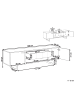 Beliani TV-Möbel BOISO in Braun/Schwarz - (W) 160 x (H) 50 x (L) 40 cm