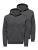 ONLY & SONS Sweatshirt / Hoodie Connor in Grey Pinstripe