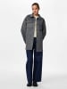 Pieces Shacket in Dark Grey Melange