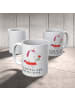 Mr. & Mrs. Panda Kaffeebecher Einhorn Dame mit Spruch in Weiß