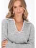 IZIA Women Sweater in light grey melange