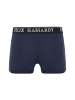 Felix Hardy Boxershorts in Schwarz-Navy-Dunkelgrau-Orange