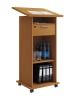 ebuy24 Schreibtisch Meeta Braun 60 x 50 cm