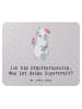 Mr. & Mrs. Panda Mousepad Super Ergotherapeutin mit Spruch in Grau Pastell
