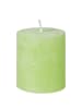 Butlers Stumpenkerze RUSTIC 12er-Set in Hellgrün