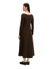 Marc O'Polo Jerseykleid flared in Burnt Coffee