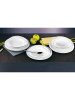 Seltmann Weiden 12er Set Tafelservice Trio Highline weiß in weiß