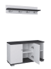 ebuy24 Garderobenmöbel GadosL Set 1 Weiß 90 x 33 cm