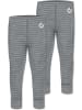 Normani Outdoor Sports 2er Pack Baby Merino Hose Leggings „Tutira" in Grau gestreift