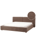 Beliani 2-tlg Doppelbett LINARDS in Braun