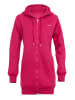 Winshape Lange, kuschelige Hoodie-Jacke mit 2-Wege-Zipper J006 in deep pink