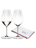 RIEDEL Glas 2er Set Rieslinggläser inklusive Poliertuch Performance 623 ml in transparent