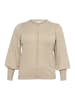 KAFFE curve Strickjacke KClizzy in Feather Gray Melange