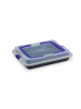relaxdays Backblech in Schwarz/ Dunkelblau - (B)40,5 x (H)8 x (B)32,5 cm