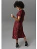 Aniston CASUAL Jerseykleid in schwarz-rot