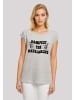 F4NT4STIC T-Shirt Feministisch Manifest The Matriarchy Frauentag in grau meliert