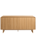 Beliani Sideboard DELORAINE in Braun - (W) 156 x (H) 75 x (L) 40 cm