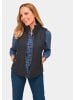 GOLDNER Kurzgröße:  Steppweste Sportive Weste mit vielen Details in marine