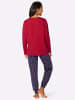 WITT WEIDEN Schlafanzug in rot-marine