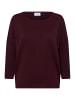 SAINT TROPEZ Strickpullover A2561, Casual fit in Winetasting Melange