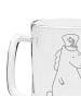 Mr. & Mrs. Panda Gravur Bierkrug Einhorn Krankenschwester ohne S... in Transparent