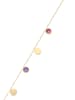 faina Women Station Bracelet With Charms in Gold Multicolor