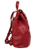 Samantha Look City-Rucksack echt Leder in rot