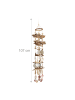 relaxdays Muschel Windspiel in Natur - (H)107 cm