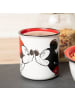 Geda Labels Tasse Mickey Kiss Sketch Emaille-Optik in Rot - 400 ml