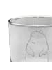 Mr. & Mrs. Panda Whiskey Glas Murmeltier ohne Spruch in Transparent